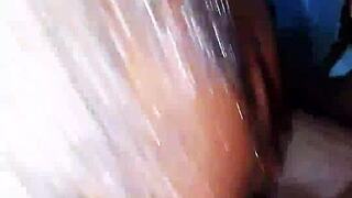 Natural milf sexyrita showers with bbc boss uncensored tight pussy fuck