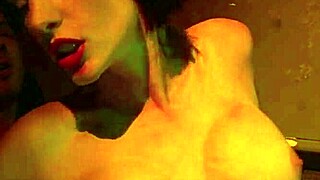 late night alley fun after club dancing leads to mouth and more teasing