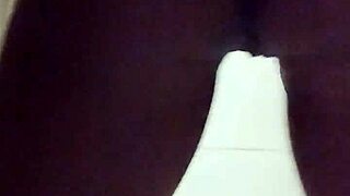 pregnant girl flashes in mall bathroom mirror
