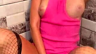 wet babe edges deepthroat in shower then begs for denied cumshot