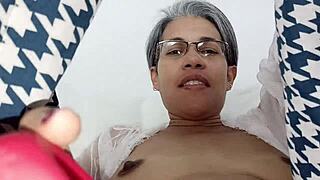 surprise stepsister masturbating in bed draws me under her sheets