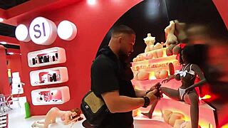 Blonde Brazilian Milf Bounces on Giant Cock at Intimi Expo Event