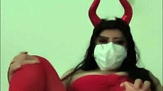 Devil costume turns me into tempting innocent novice whore ready for sin