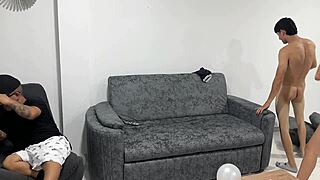 Colombian Big Tits Wife Gets Hard Gym Pounding by Muscular Daddy After Party While Hubby Rests