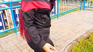 park cash offer leads to steamy latina ass and tits hookup