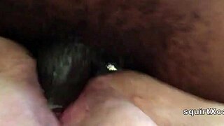 REAL BBW SQUIRTS HUGE INTERRACIAL CUMSHOT CLOSEUP MONSTER COCK ORGASM!