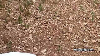 explosive outdoor squirting milf pussy then huge cum in mouth blast!