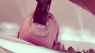 bbw chubby stepsis gives sloppy deepthroat blowjob then facial cumshot pov