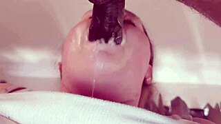 bbw chubby stepsis gives sloppy deepthroat blowjob then facial cumshot pov