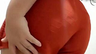 Chubby Brazilian Rocks Dildo Front and Back to Orgasm