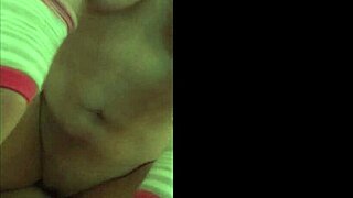 WOW! amateur brunette TRISH rides her boy toy cock on cam phone!