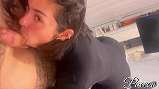 amira daher cums hard giving greedy anal with huge tits bouncing in bisexual orgy 😩🍑