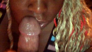 Young Ebony BBW Deepthroats Doctor's Monster Black Cock With Tongue