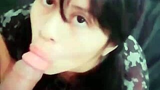 Skinny Mexican cat-eared babe gets delicious pounding