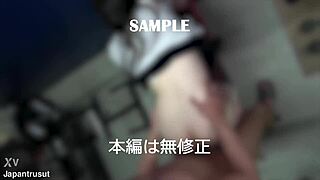 Slender Japanese wife in gym gets licked raw 😈 vol 02