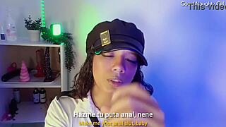 Colombian teen's juicy big pussy lips gape wide from huge dildo fucking before pilot roleplay trip