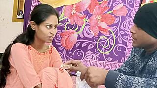 wild desi beauty with narrow ass and small waist begs her man for rough anal pounding then takes a hot creampie doggystyle bent over
