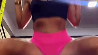 mature brazilian housewife after workout masturbates hard with huge dildo juicy pussy orgasm 💦🔥 full video