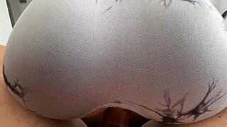 imagine that perfect bubble butt ripping leggings for reverse cowgirl dick ride pov