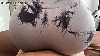 imagine that perfect bubble butt ripping leggings for reverse cowgirl dick ride pov