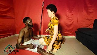 boyfriend troubles? albinos white skin tempts native doctor to fuck her big tits curvaceous body hospital quickie!