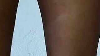 Girlfriend fingers her wet pussy flashing outdoors