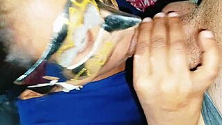 Chubby bhabhi GAGS on huge cock then SWALLOWS massive cumshot mouthful