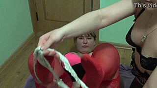 Chubby milf lesbians sniff lick hairy wet panties in fetish play