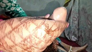 Indian bhabhi moans loud taking hardcore doggy ass pounding creampie hindi audio
