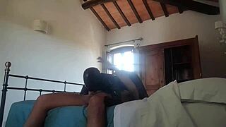 laura's latex catsuit milf deepthroats monster cock heels facial creampie swallow