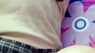 Conalep Uniform Slut Chokes on Classmate's Cum After Rough School Fuck