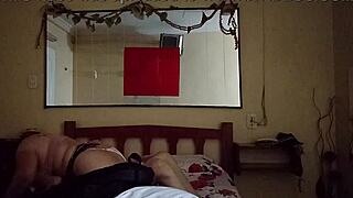Puta curvy milf latina rides cowgirl on young guy in hotel stockings