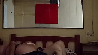 Puta curvy milf latina rides cowgirl on young guy in hotel stockings