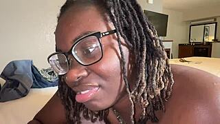Tee Vuiton Worships Big Black Cock With Her Ebony Ass And Tight Pussy