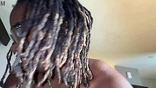 Tee Vuiton Worships Big Black Cock With Her Ebony Ass And Tight Pussy