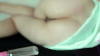 Huge Ass Asian Housewife Bent Over Skirt Up for Creampie Doggystyle Pounding