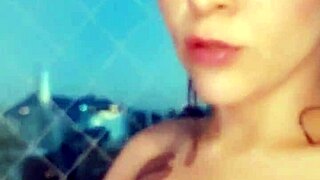 Vespucio dances seductively in lingerie feeling beautiful before hot massage orgasm in santiago