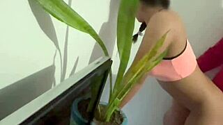 Wife Hires Latina Maid But Boss Fucks Petite Pigtail Babysitter