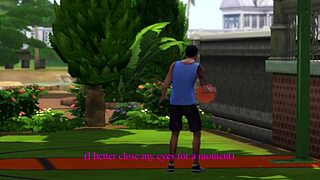 cheating wife sneaks friend over for sneaky fuck while hubby's away on sims 4 call