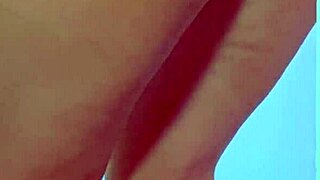 horny college desi teen in sexy dress sneakers rides glass dildo to orgasm