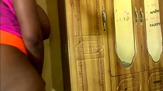 wanna watch my big ebony ass and tits fucked by dildo??