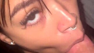 Teen Model Delivers Epic Deepthroat Cumshot Facial