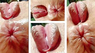 Vacuum pump swells juicy pussy and ass for submissive play