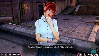 Petite Redhead Johanna's Double Date Game Turns Teasingly Intimate