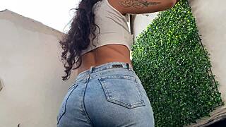 Quickie with curvy latina mother-in-law's huge ass before we get caught