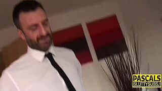 spanked teen submits to rough maledom deepthroat big cock session