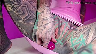 Tattooed Solo Girl Fist-Fucks Gaping Asshole Deep
