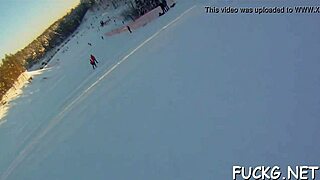Fucking her tight pink pussy rough on camera!