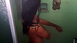 Quick bathroom sneak with petite latina teen slut Uma