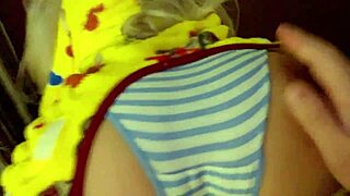 chubby stepdaughter in costume survives thunderstorm fucking fat tits with stepdad huge natural ass